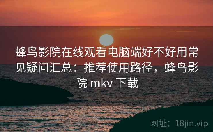 蜂鸟影院在线观看电脑端好不好用常见疑问汇总：推荐使用路径，蜂鸟影院 mkv 下载