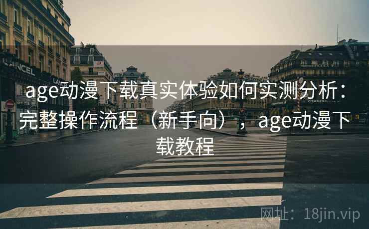 age动漫下载真实体验如何实测分析：完整操作流程（新手向），age动漫下载教程