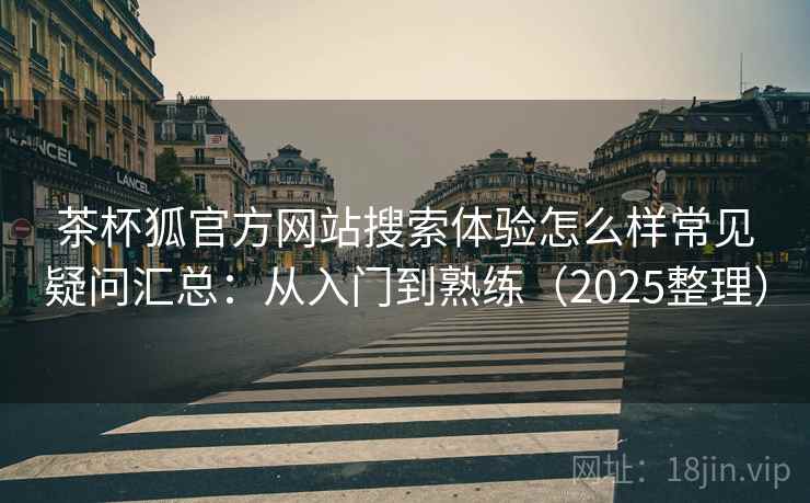 茶杯狐官方网站搜索体验怎么样常见疑问汇总：从入门到熟练（2025整理）