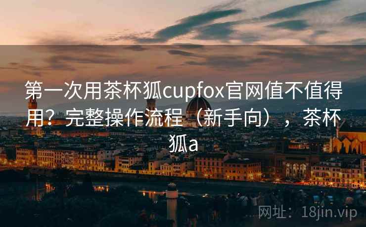 第一次用茶杯狐cupfox官网值不值得用？完整操作流程（新手向），茶杯狐a