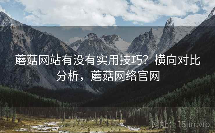 蘑菇网站有没有实用技巧？横向对比分析，蘑菇网络官网