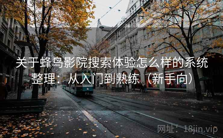 关于蜂鸟影院搜索体验怎么样的系统整理：从入门到熟练（新手向）